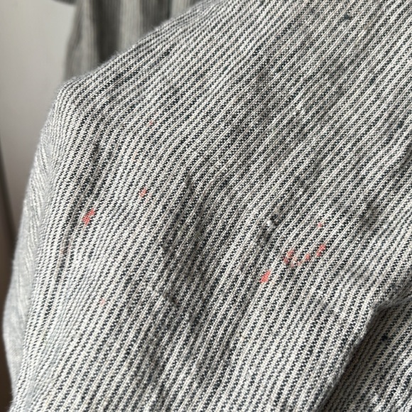 Simply Grey Linen Wrap Dress - Picture 9 of 9